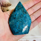 Beautiful Blue Apatite Carved Flame 8cm