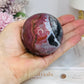 High Grade Mexican Lace Agate Sphere on Stand 334g for