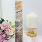 Tall 24.5cm Orange Calcite Tower with Dentrictic Inclusions