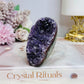 Amethyst Base Cut Cluster 8cm