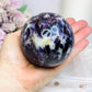 Large Lepidolite | Purple Mica Sphere on Stand 629g