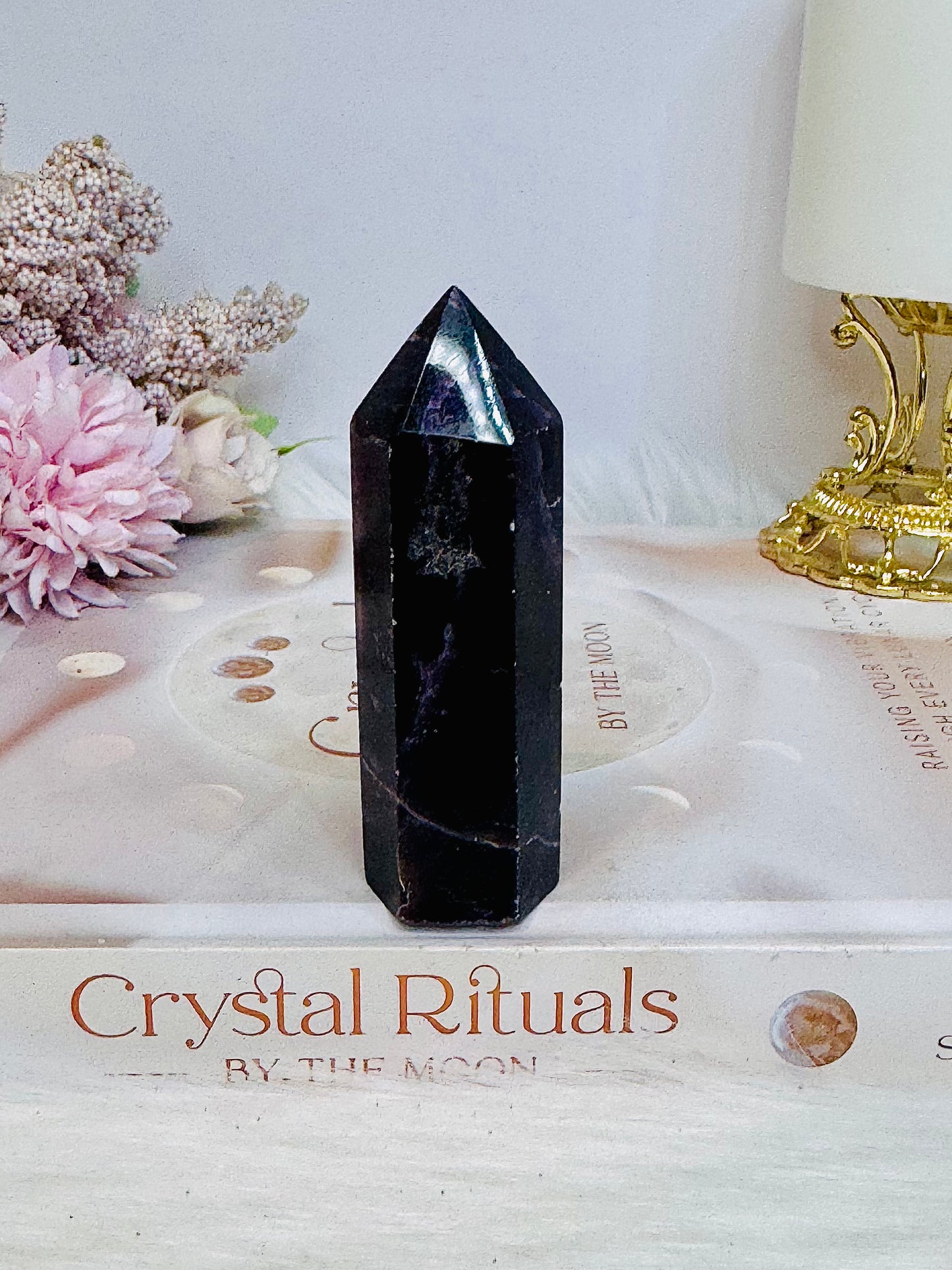 Deep Purple Fluorite Tower 8cm