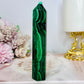 AAA High Grade Natural Malachite Tower From Congo 12cm