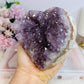 Large Druzy Amethyst Cluster Heart 10cm 681g