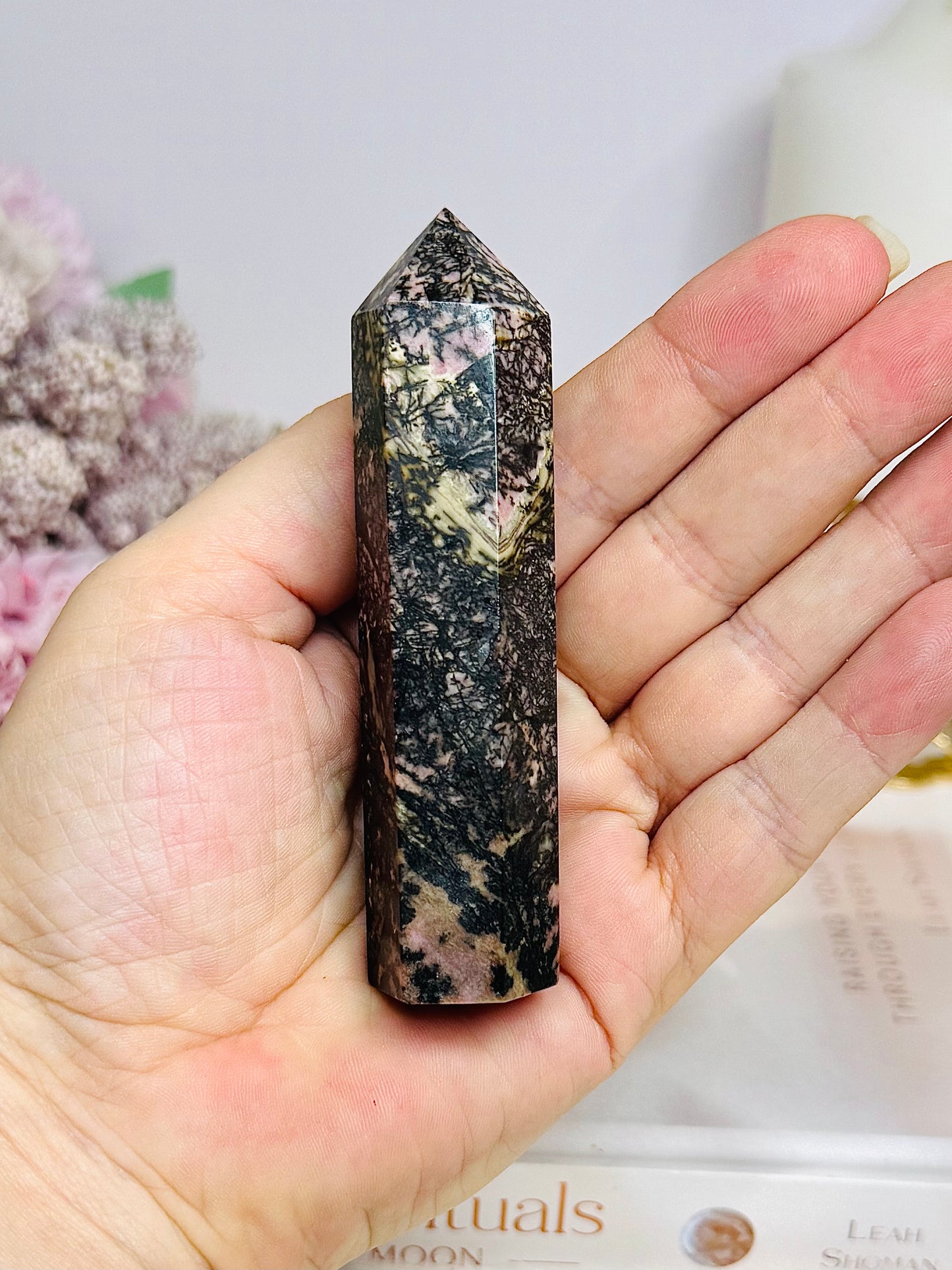 Rhodonite Tower 9.5cm