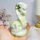 Green Jade King Cobra Snake Carving 9.5cm 243g