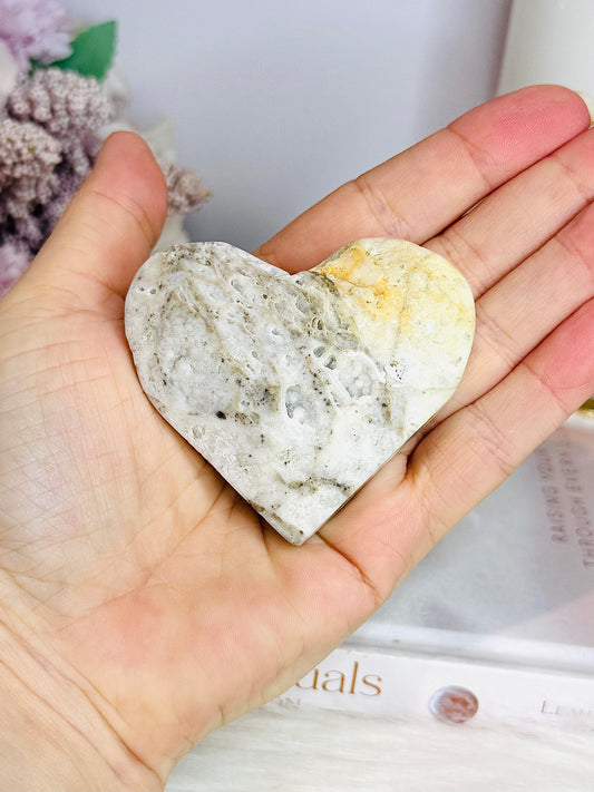 Sphalerite Carved Heart 6.5cm