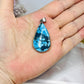 Sterling Silver 925 Navajo Turquoise Pendant In Gift Bag