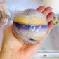 High Grade Rare Incredible Large Natural Tiffany Stone Carved Sphere On Stand 8cm 678grams