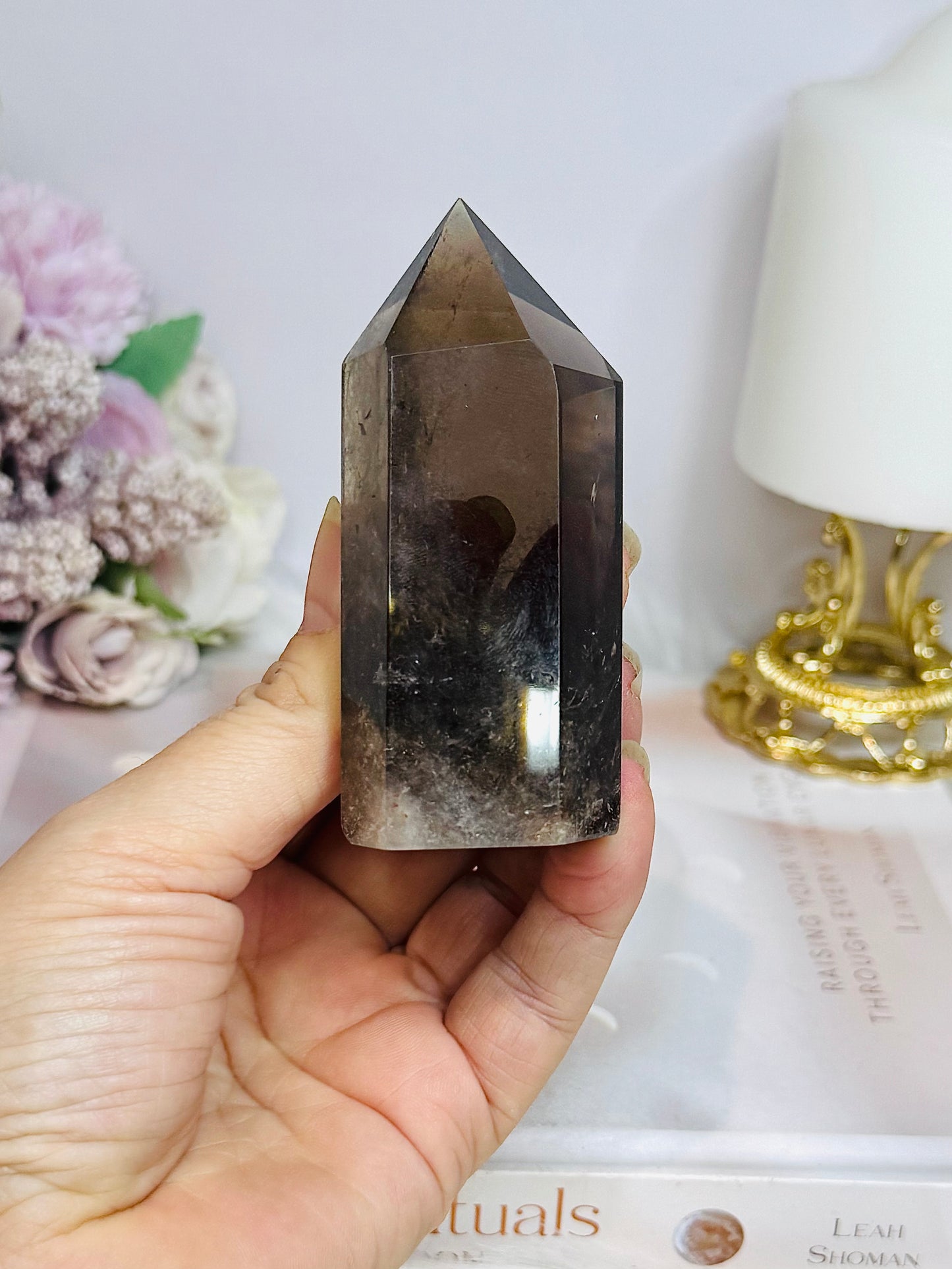 Chunky Smokey Quartz Tower 8.5cm