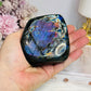 High Grade Spectrolite (Labradorite) Freeform from Finland - (Flash is all purple although it looks blue in pic) 8cm 374g