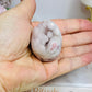 Small Pink Amethyst Druzy Egg | Freeform 4.5cm