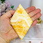 Orange Calcite Diamond Carving 12cm