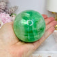 Large Green Fluorite Sphere Full of Rainbows 557g
