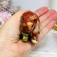 Money Agate Carved Bear 8cm