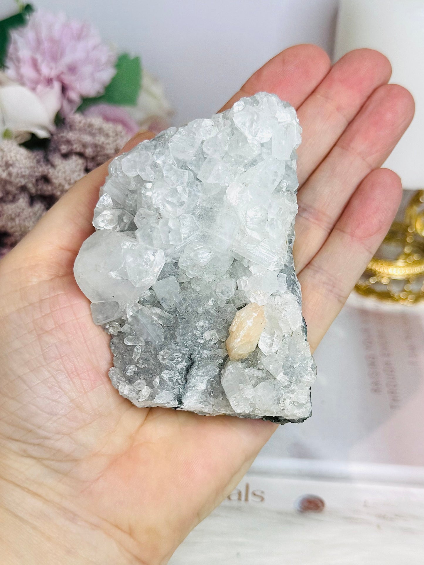 Natural Apophyllite with Stilbite Specimen 251g