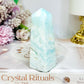 Caribbean Calcite Druzy Obelisk | Tower 9cm