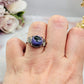 Beautiful Charoite Adjustable Ring In Gift Bag