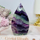 High Grade Fluorite Flame | Freeform with Rainbows 11cm