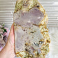Statement Piece ~ Huge Pink Amethyst Druzy Chunky Butterfly Wings On Stand 33cm x 34cm 4.2KG