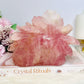 Huge Rose Quartz Carved Flower | Rose 1.4KG