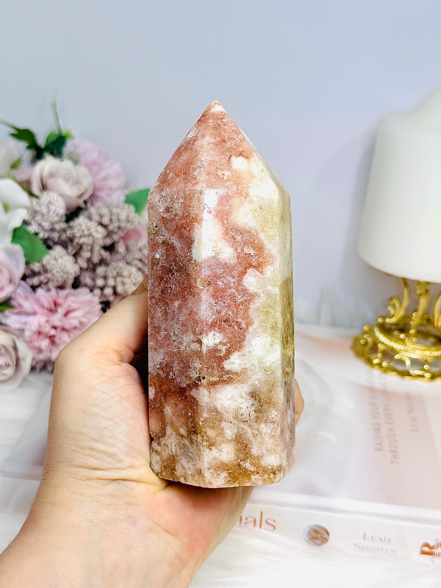 Large Pink Amethyst Chunky Tower 554g 13.5cm