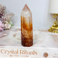 High Grade Fire Quartz Tower 9cm