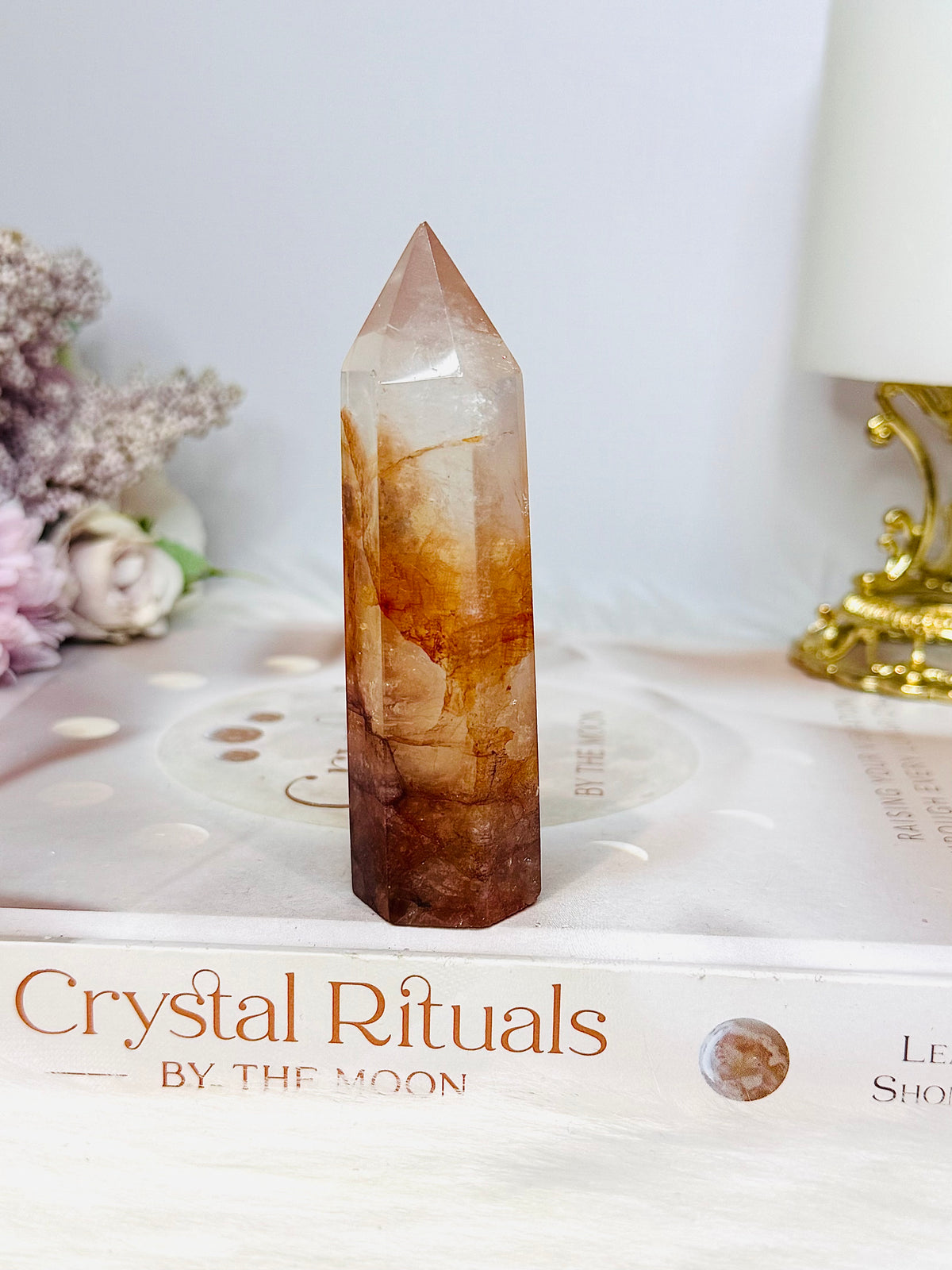 High Grade Fire Quartz Tower 9cm