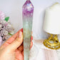 Watermelon Fluorite Wand | Tower with Rainbows  17.5cm