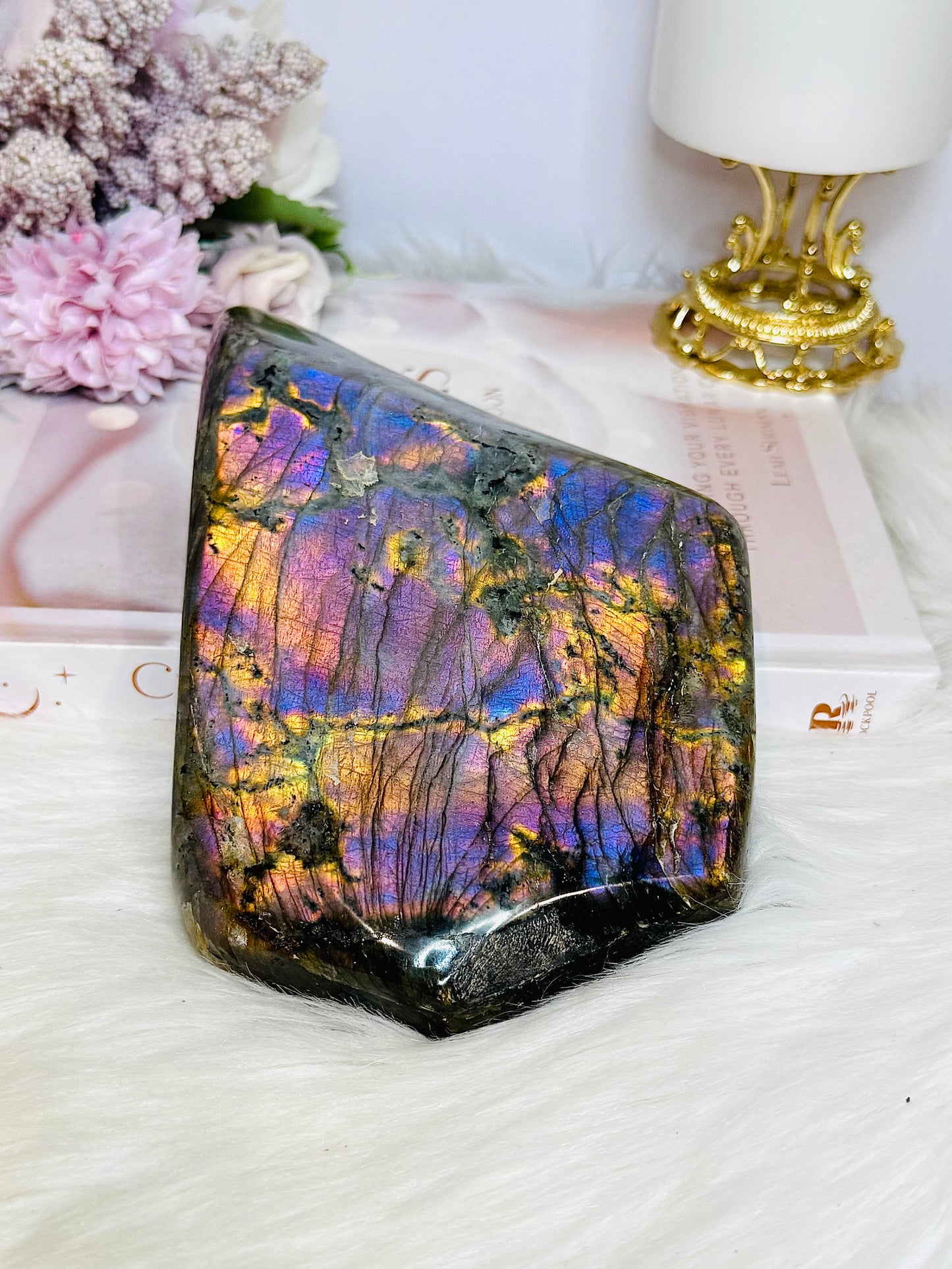 Exquisite Polished Labradorite Freeform 17cm 1.19KG