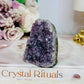 Natural Amethyst Base Cut Cluster 6cm