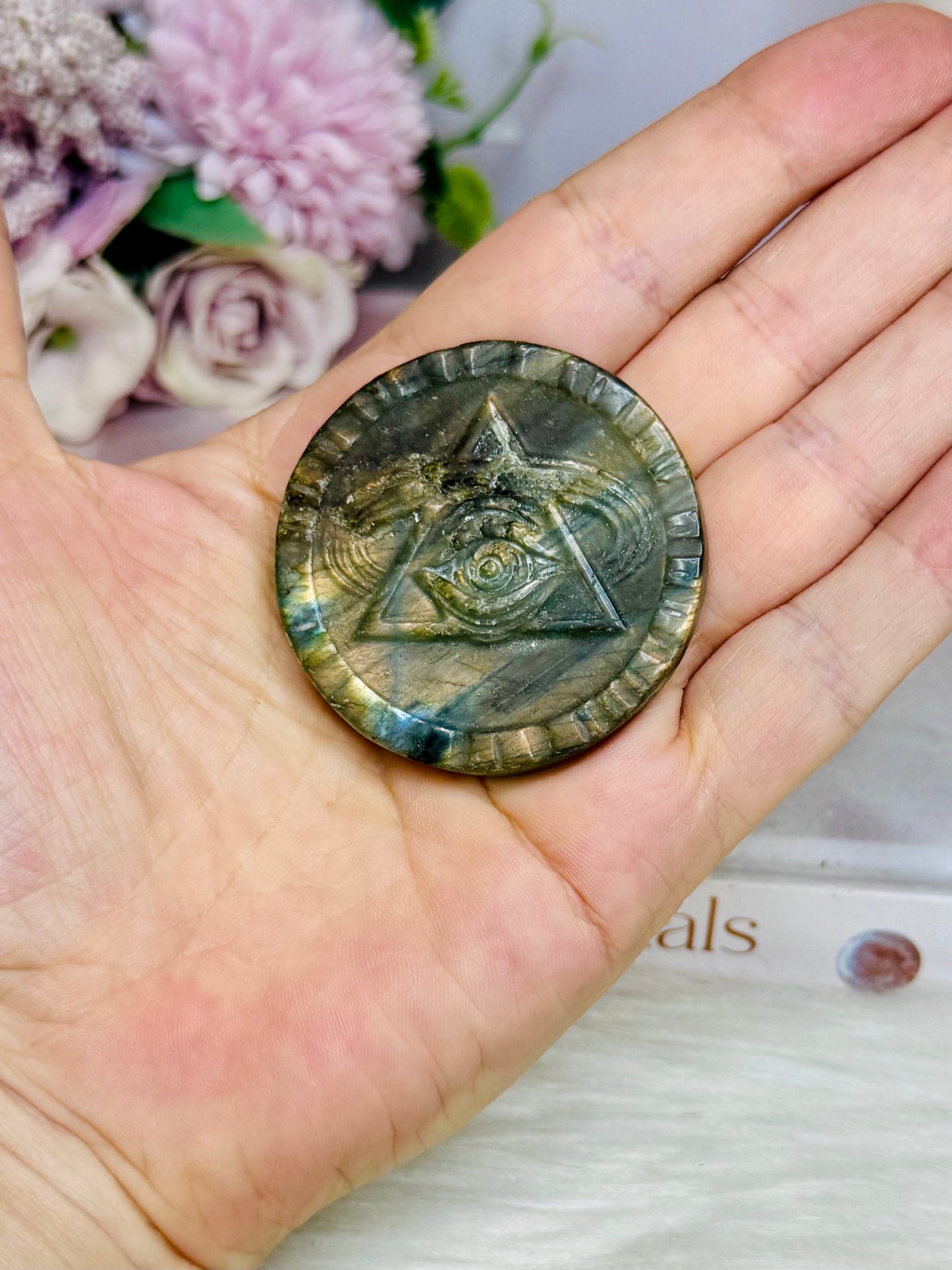 Labradorite Eye Of Horus Stone 4cm