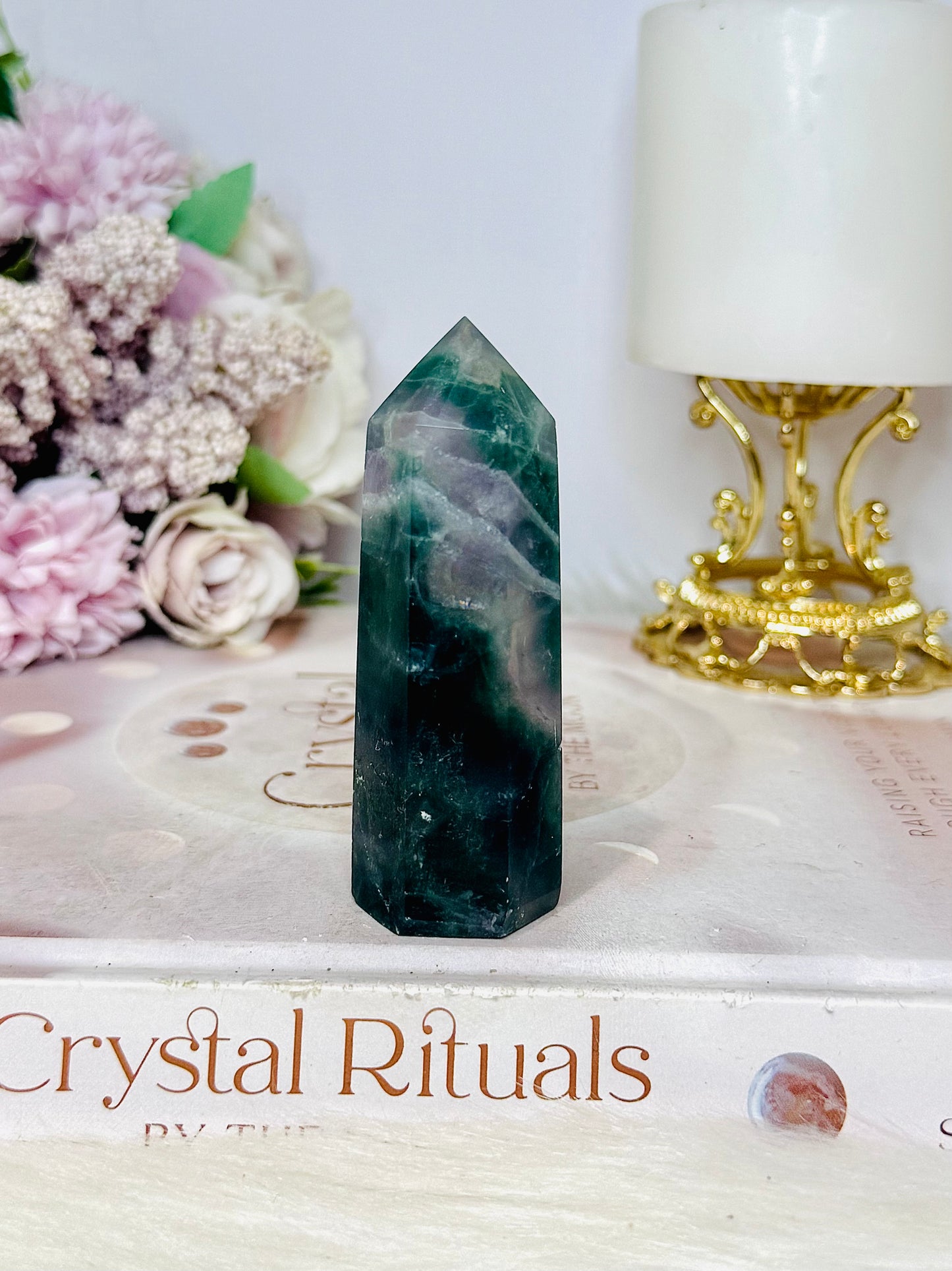 Green Fluorite Tower 8cm