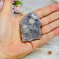 Small Aura Amethyst Druzy Slab 6cm (stand is display only)