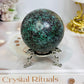 Large African Turquoise Sphere on Stand 294g