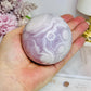 Large Pink Amethyst Druzy Sphere on Glass Stand (stand can be changed) 471g