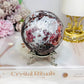 Mexican Lace Agate Sphere on Stand 476g