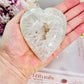 Amazing Quality Druzy Agate Puffy Heart Carving From Brazil 283grams