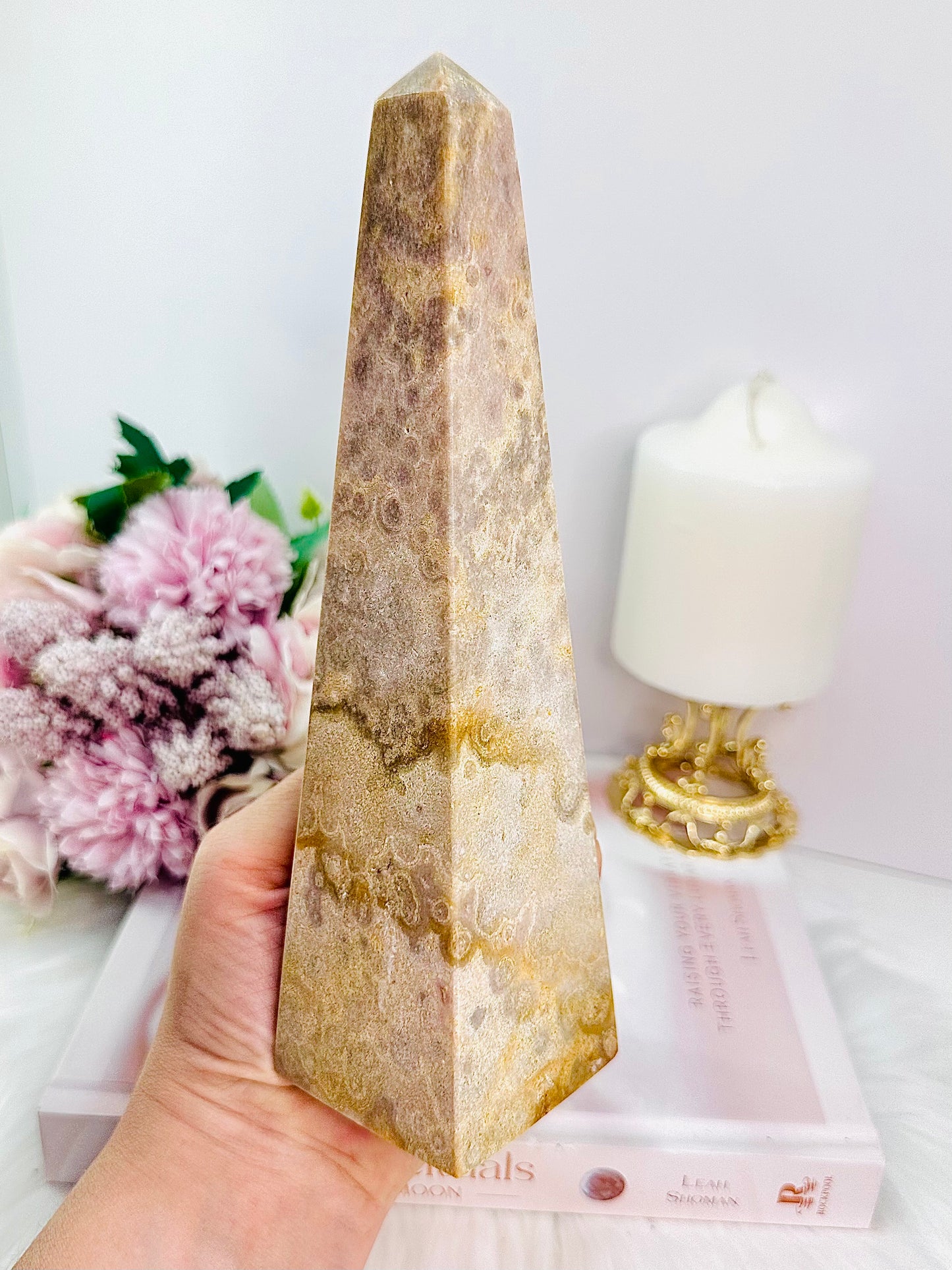 Classy & Truly Unique Large 20cm 668gram Pink Amethyst Obelisk | Tower From Brazil