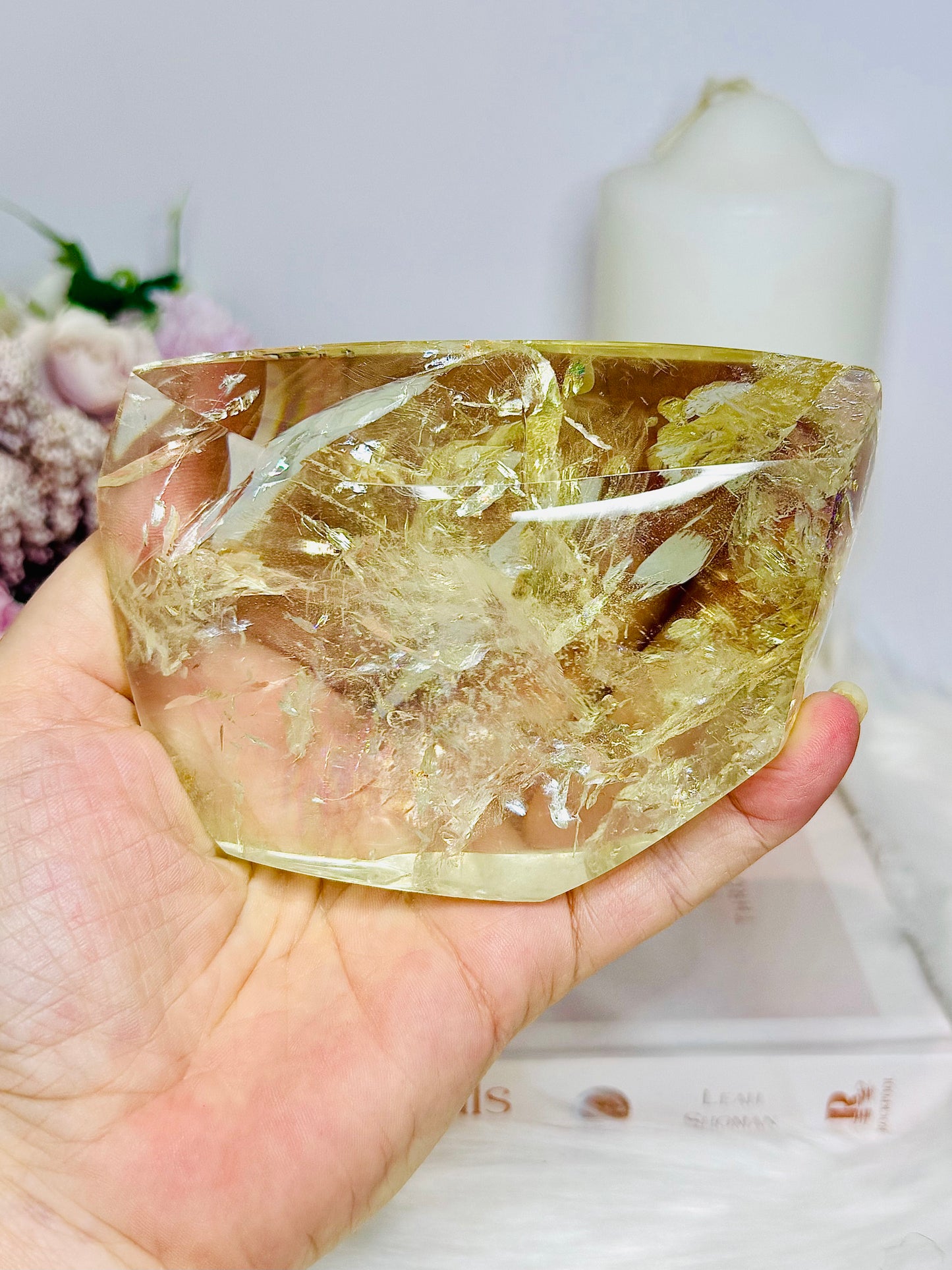✨ SALE ✨ Large Citrine Freeform Full of Rainbows 11cm 402g