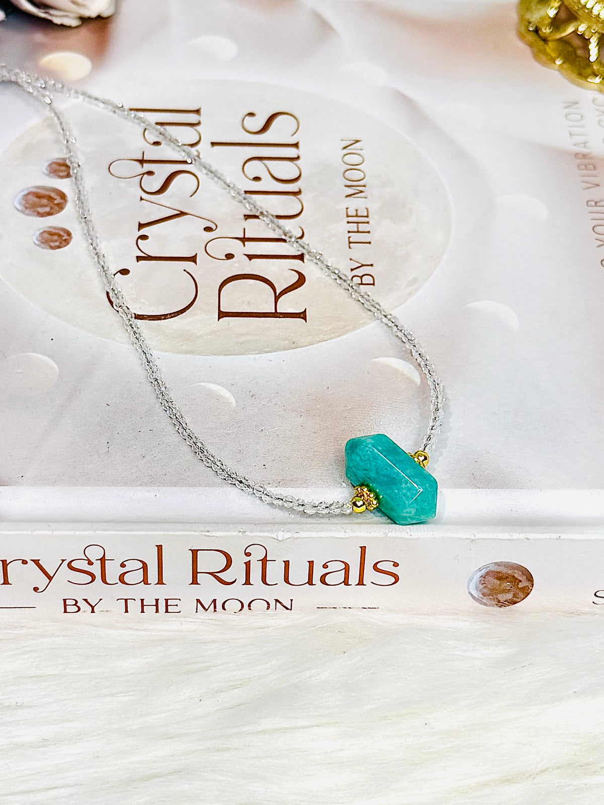 Amazonite Beaded Necklace In Gift Bag