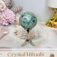 Ruby Fuchsite Sphere (UV Reactive) On Stand 92g
