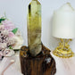 Citrine Tower in Timber Base 17cm