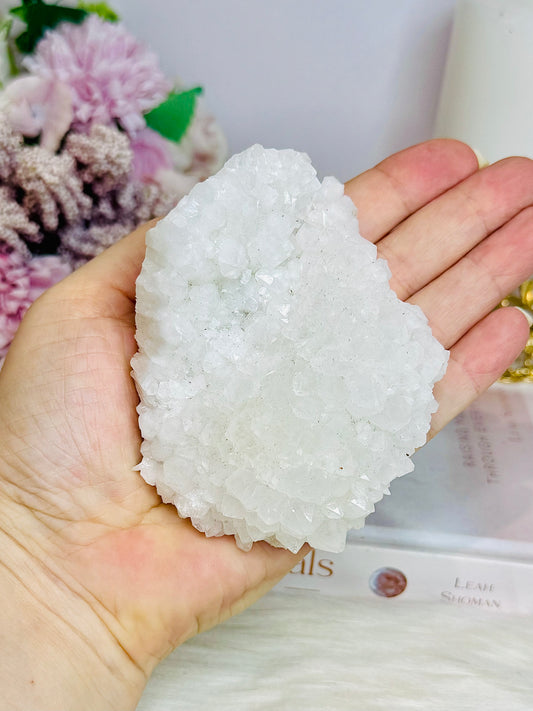 Snow White Quartz Cluster 297g