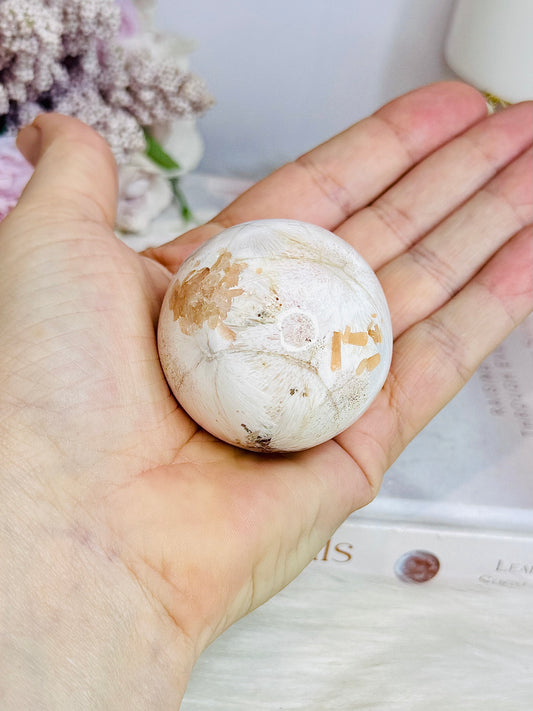 Scolecite Sphere on Stand 115g