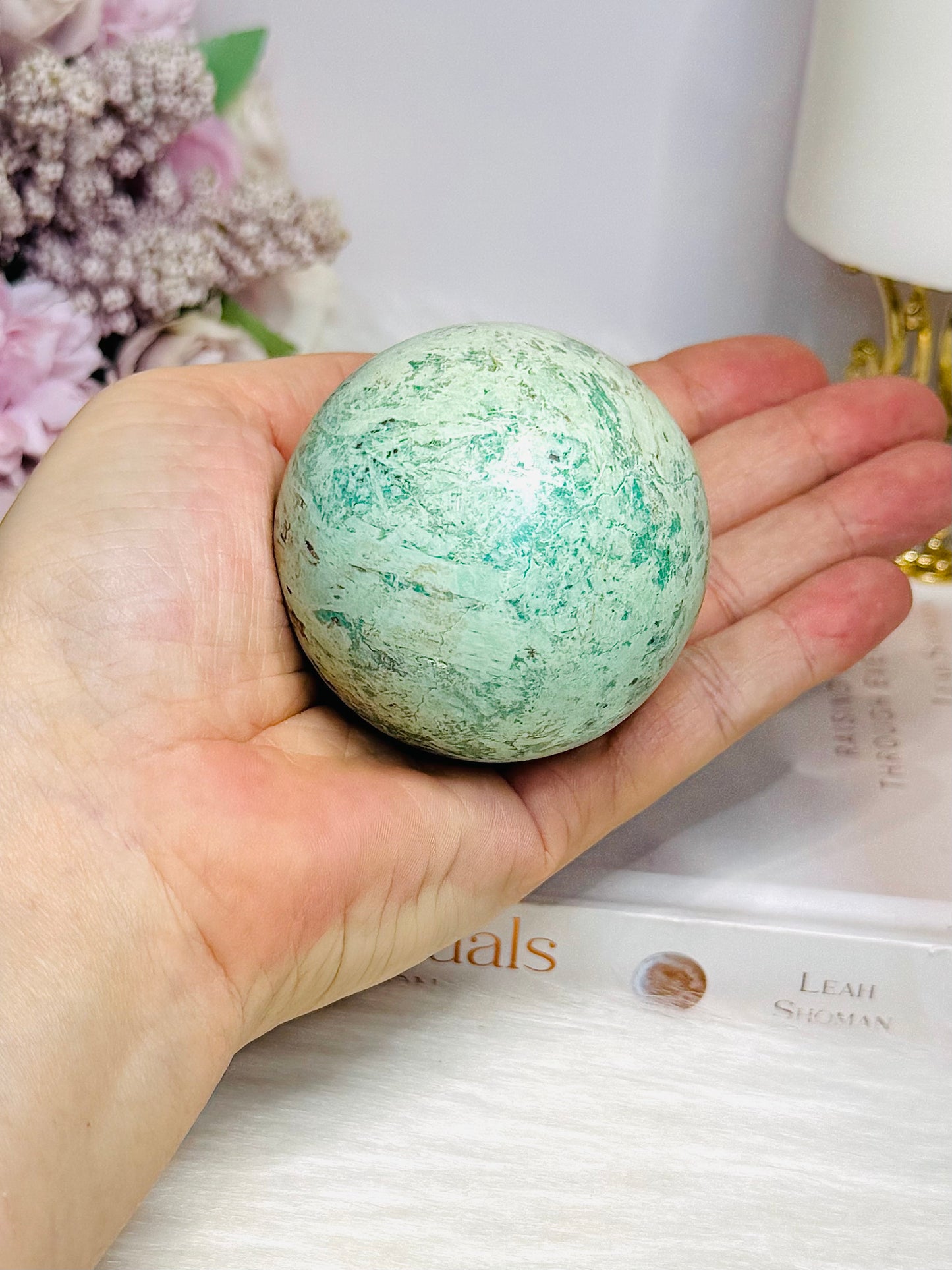 Rare Large Inca Turquoise Sphere on Stand 234g
