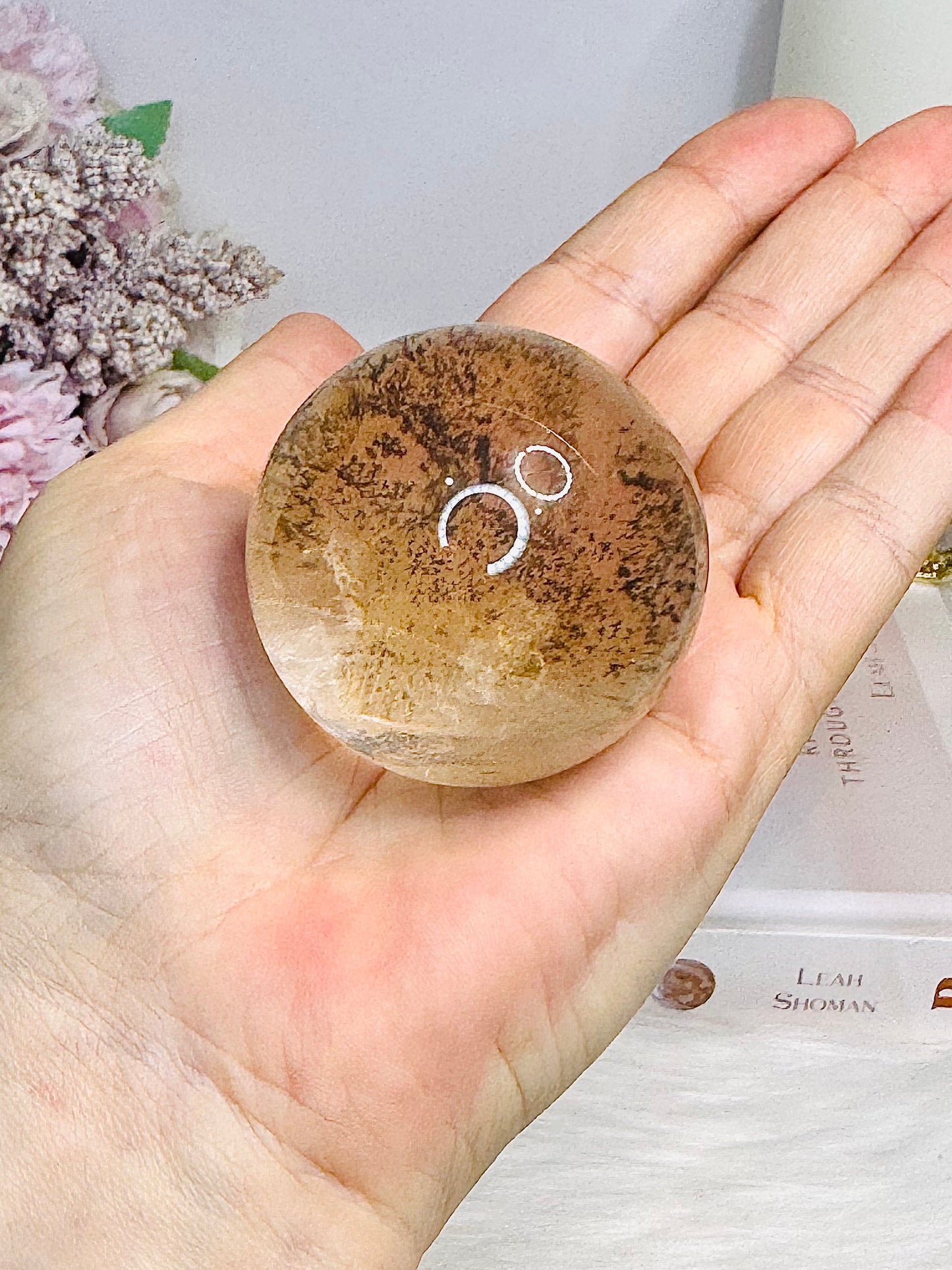 Clear Quartz with Dentrictic Inclusions 166g