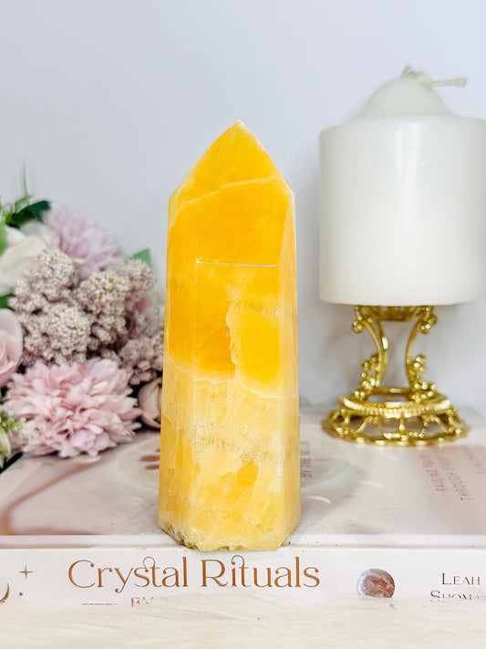 Orange Calcite Tower 13cm