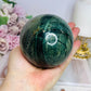 Large Ocean Jasper Sphere on Stand 840g
