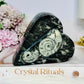 Ancient Fossil Orthoceras Heart Ammonite Jewellery Box 10cm 401g